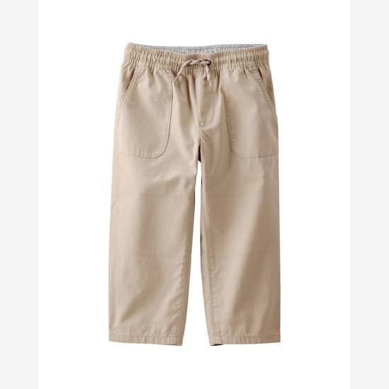 Calça infantil bolso cargo - bege | Carter's