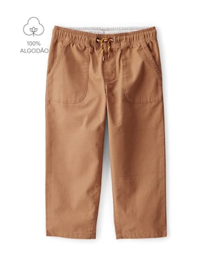Calça infantil bolso cargo - marrom | Carter's