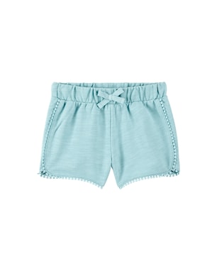 Short infantil com laço e aplicações- azul | Carter's