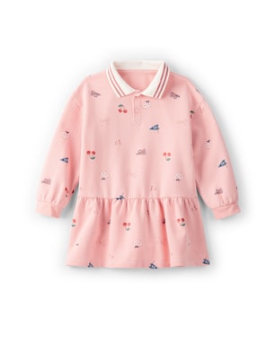 Vestido de moletom infantil college - rosa | Carter's