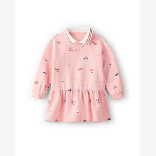 Vestido de moletom infantil college - rosa | Carter's