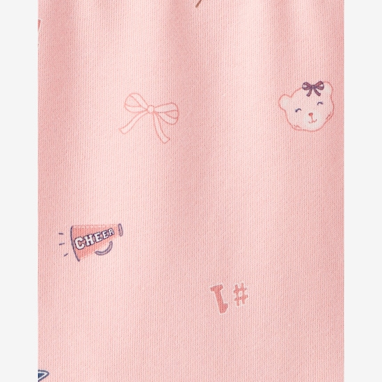 Vestido de moletom infantil college - rosa | Carter's