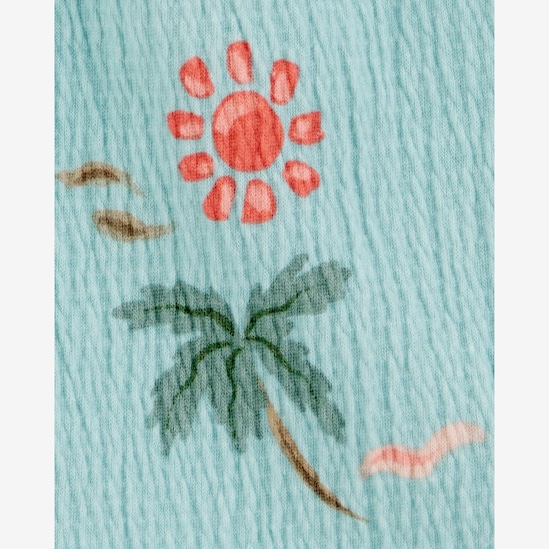 Regata infantil texturizada tropical - azul | Carter's