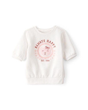 Camiseta infantil ursinho pelúcia - branca | Carter's