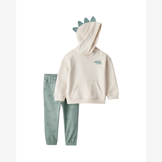 Conjunto longo de moletom infantil 2 peças dino - multicor | Carter's