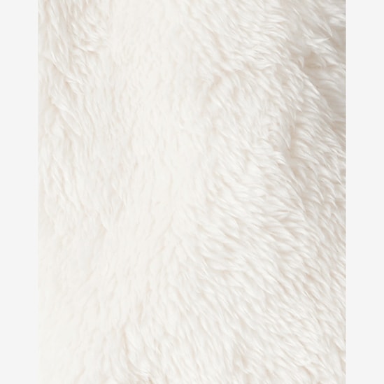 Casaco bebê peluciado com capuz urso - off-white | Carter's