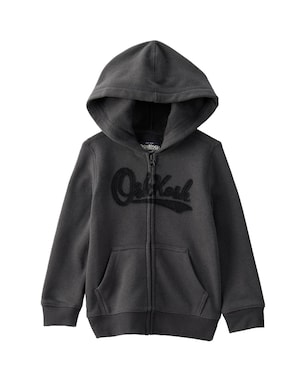 Blusa de moletom infantil com capuz - cinza | OshKosh