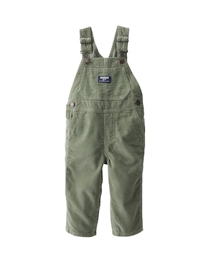 Jardineira bebê em veludo cotelê - verde | OshKosh