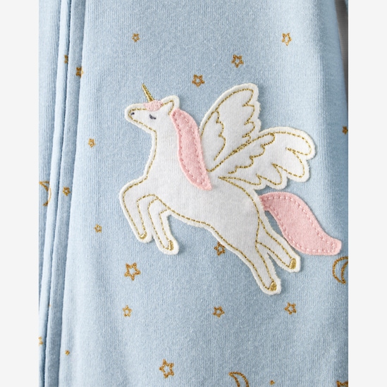 Macacão pijama infantil unicórnio - azul | Carter's