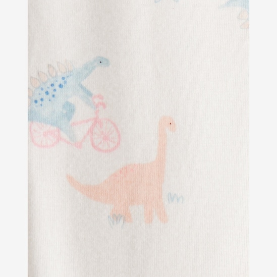 Macacão pijama infantil dinossauros - bege | Carter's
