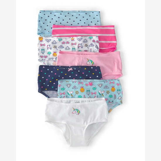 Kit calcinha infantil 7 peças unicórnios - multicor | Carter's