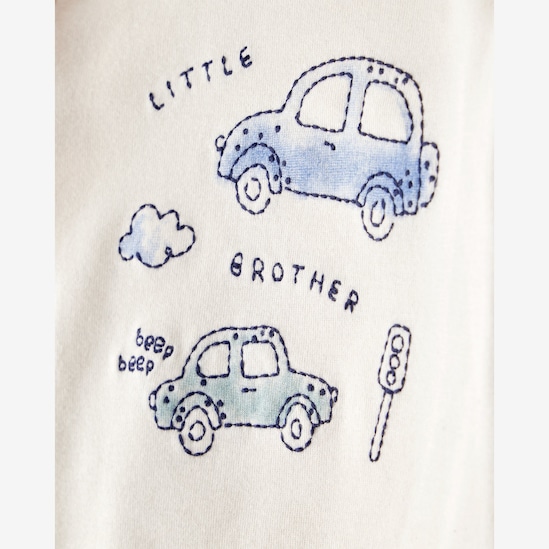 Conjunto longo bebê 2 peças little brother - multicor | Carter’s