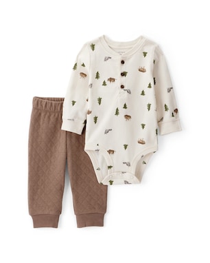 Conjunto longo bebê 2 peças matelassê - multicor | Carter’s