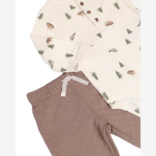 Conjunto longo bebê 2 peças matelassê - multicor | Carter’s