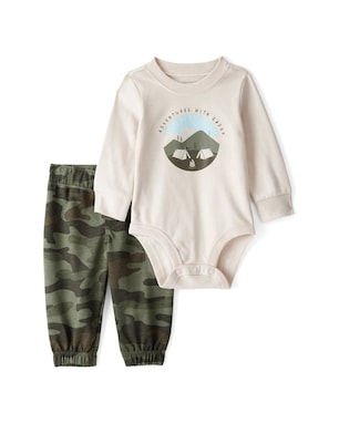 Conjunto longo bebê 2 peças camuflado - multicor | Carter's