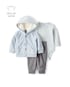Conjunto longo bebê 3 peças bichinho em fleece - multicor | Carter's