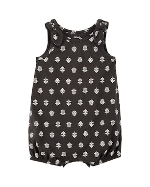 Macaquinho bebê floral - preto | Carter's