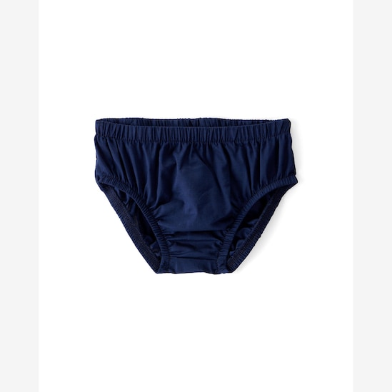 Vestido bebê evasê poá com calcinha - azul | OshKosh