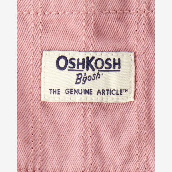 Salopete bebê com pregas - rosa | OshKosh