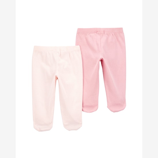 Kit calça bebê 2 peças com pezinhos - multicor | Carter's