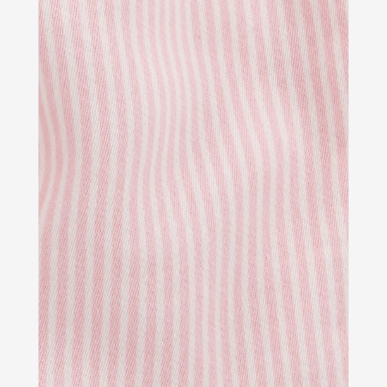 Jardineira bebê listrada com cinto - rosa | OshKosh