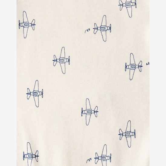 Conjunto longo bebê 3 peças avião em fleece - multicor | Carter's