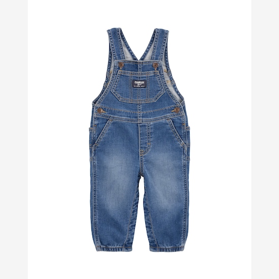 Jardineira jeans bebê estonada - denim escuro | OshKosh