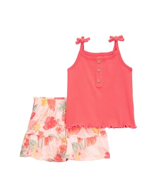 Conjunto curto bebê 2 peças flor - multicor | Carter’s