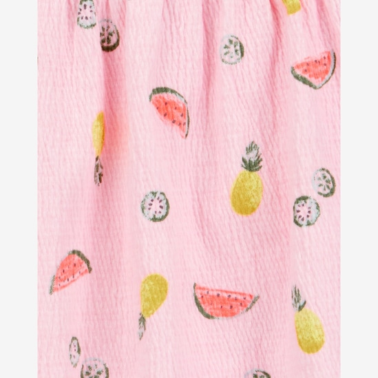 Conjunto curto bebê 2 peças frutinhas - rosa | Carter's