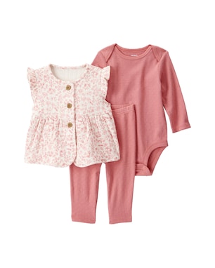 Conjunto longo bebê 3 peças moranguinhos - multicor | Carter's