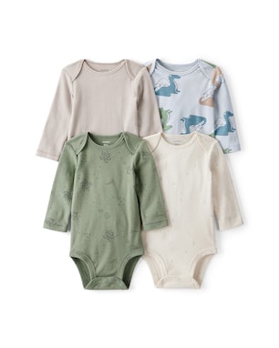 Kit body bebê 4 peças dragão - multicor | Carter's