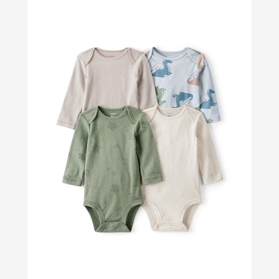 Kit body bebê 4 peças dragão - multicor | Carter's