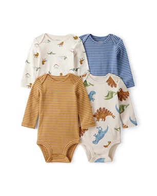 Kit body bebê 4 peças dinossauros - multicor | Carter's