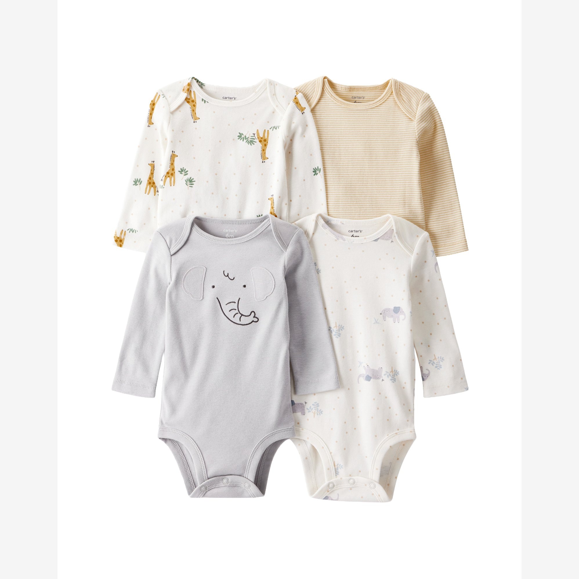 Kit body bebê 4 peças bichinhos - multicor | Carter's