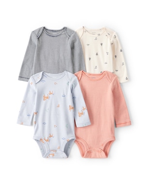 Kit body bebê 4 peças western - multicor | Carter's