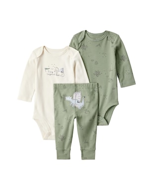 Conjunto longo bebê 3 peças dragão - multicor | Carter's