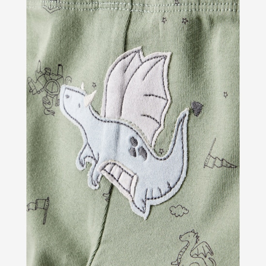 Conjunto longo bebê 3 peças dragão - multicor | Carter's