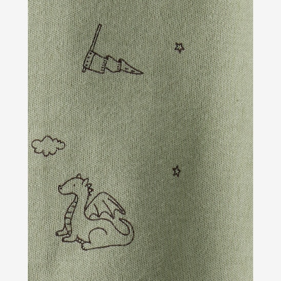 Macacão bebê dragão com pezinhos - verde | Carter's