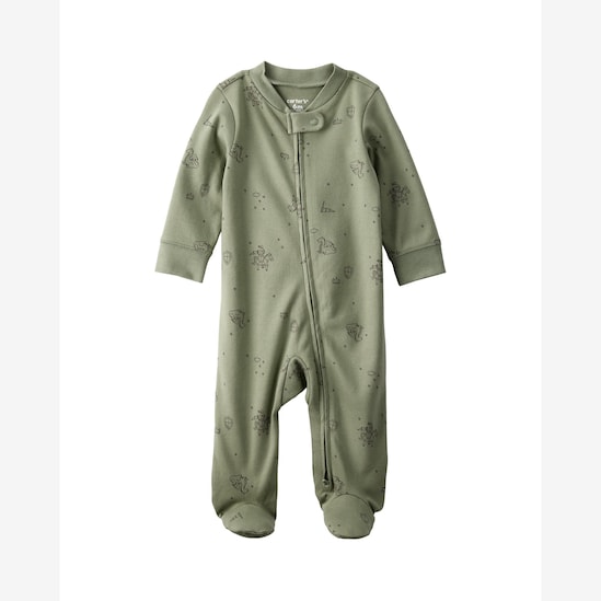 Macacão bebê dragão com pezinhos - verde | Carter's