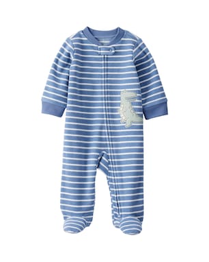 Macacão bebê em fleece com pezinhos - azul | Carter's