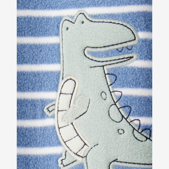 Macacão bebê em fleece com pezinhos - azul | Carter's