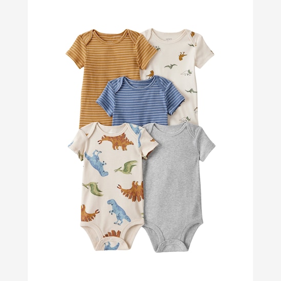 Kit body bebê 5 peças dinossauros - multicor | Carter's