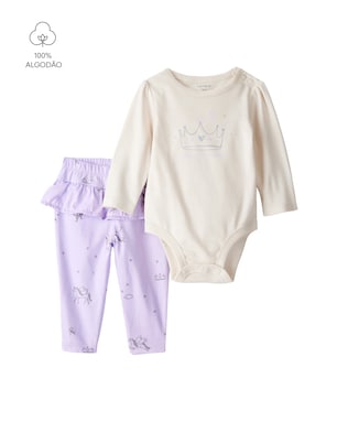 Conjunto longo bebê 2 peças unicórnio - multicor | Carter's