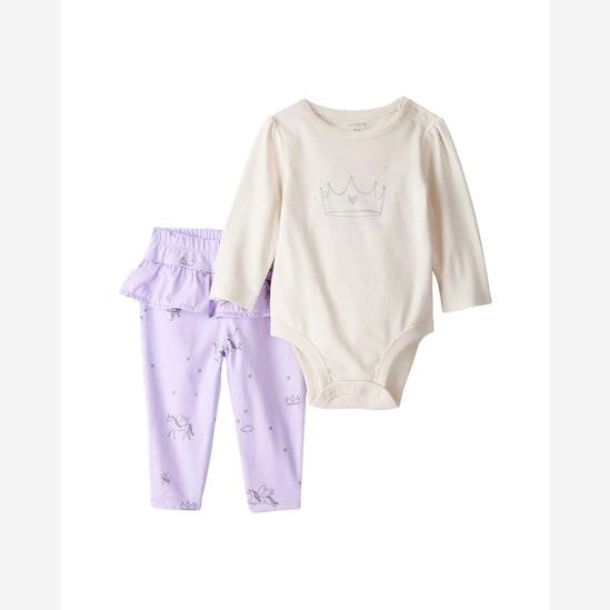 Conjunto longo bebê 2 peças unicórnio - multicor | Carter's