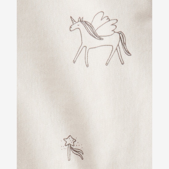 Conjunto longo bebê 3 peças unicórnio com capuz - multicor | Carter's