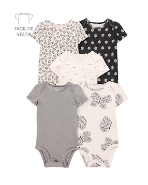 Kit body bebê 5 peças borboletas - multicor | Carter's