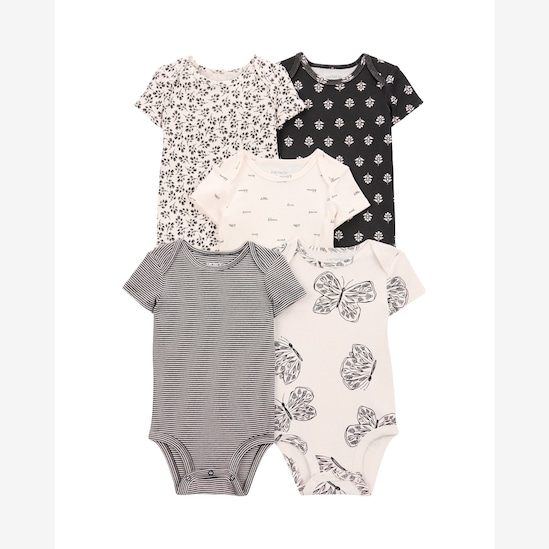 Kit body bebê 4 peças borboletas - multicor | Carter's