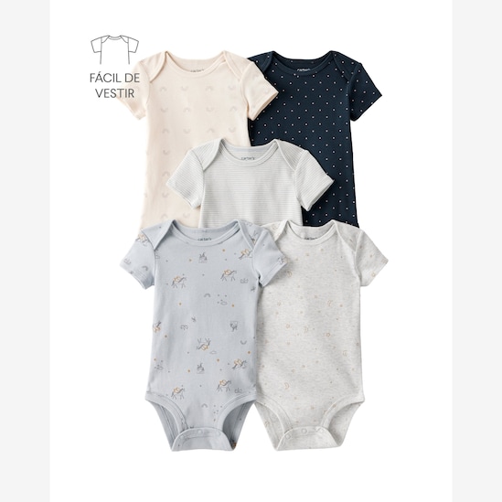 Kit body bebê 5 peças unicórnios - multicor | Carter's