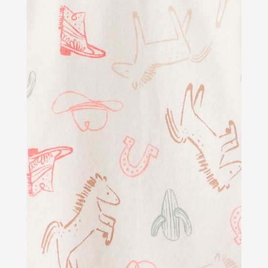 Kit body bebê 4 peças western floral - multicor | Carter's