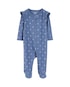 Macacão bebê canelado com pezinhos - azul | Carter's